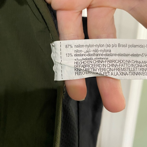 ZARA DARK ARMY GREEN WATERPROOF LIGHTWEIGHT JACKET SIZE SMALL - Picture 15 of 15